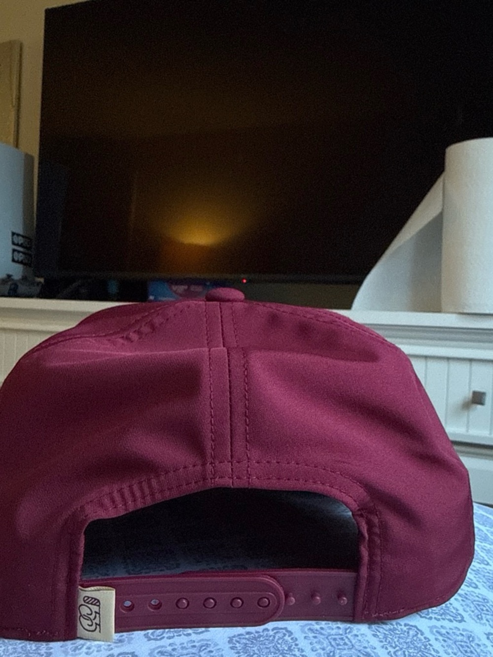 Maroon Script 'Good' Embroidered Cap - Picture 2 of 8